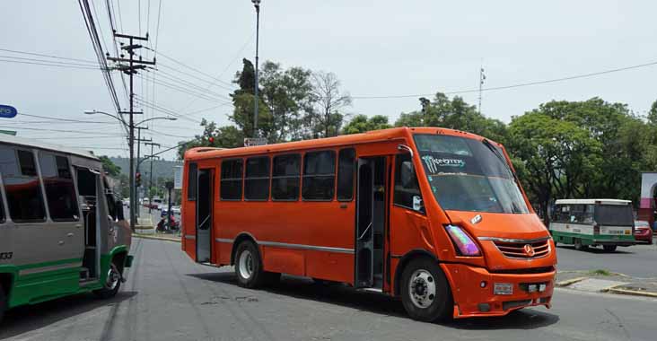 Orange Mercedes minibus 02